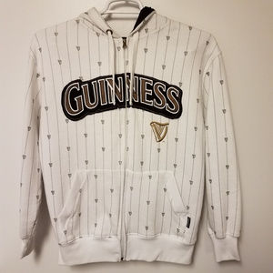 Guinness Hoodie Sweatshirt Size M Full Zip